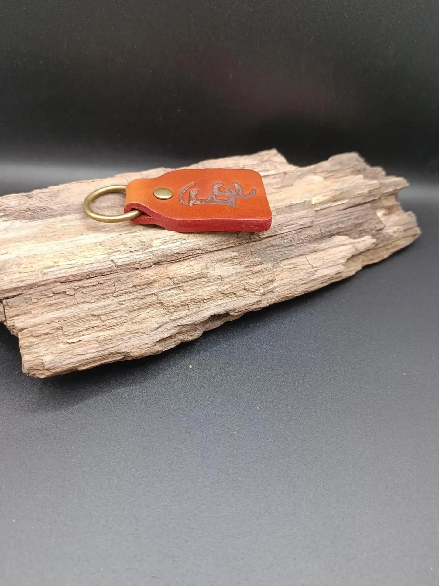 Porte-clés en cuir 100 % véritable. Eternal Shop