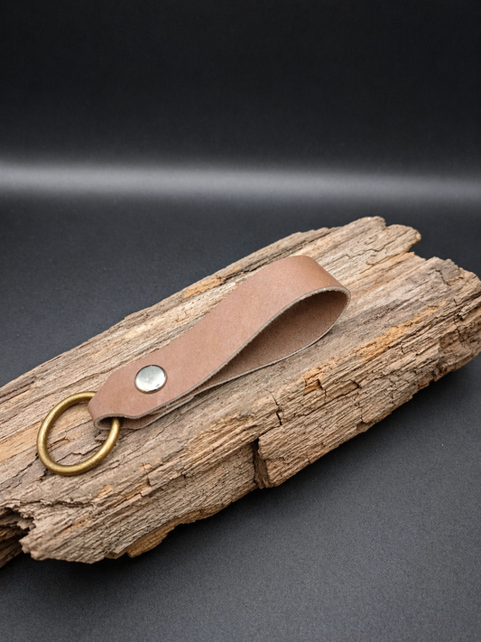Porte-clés en cuir 100 % véritable