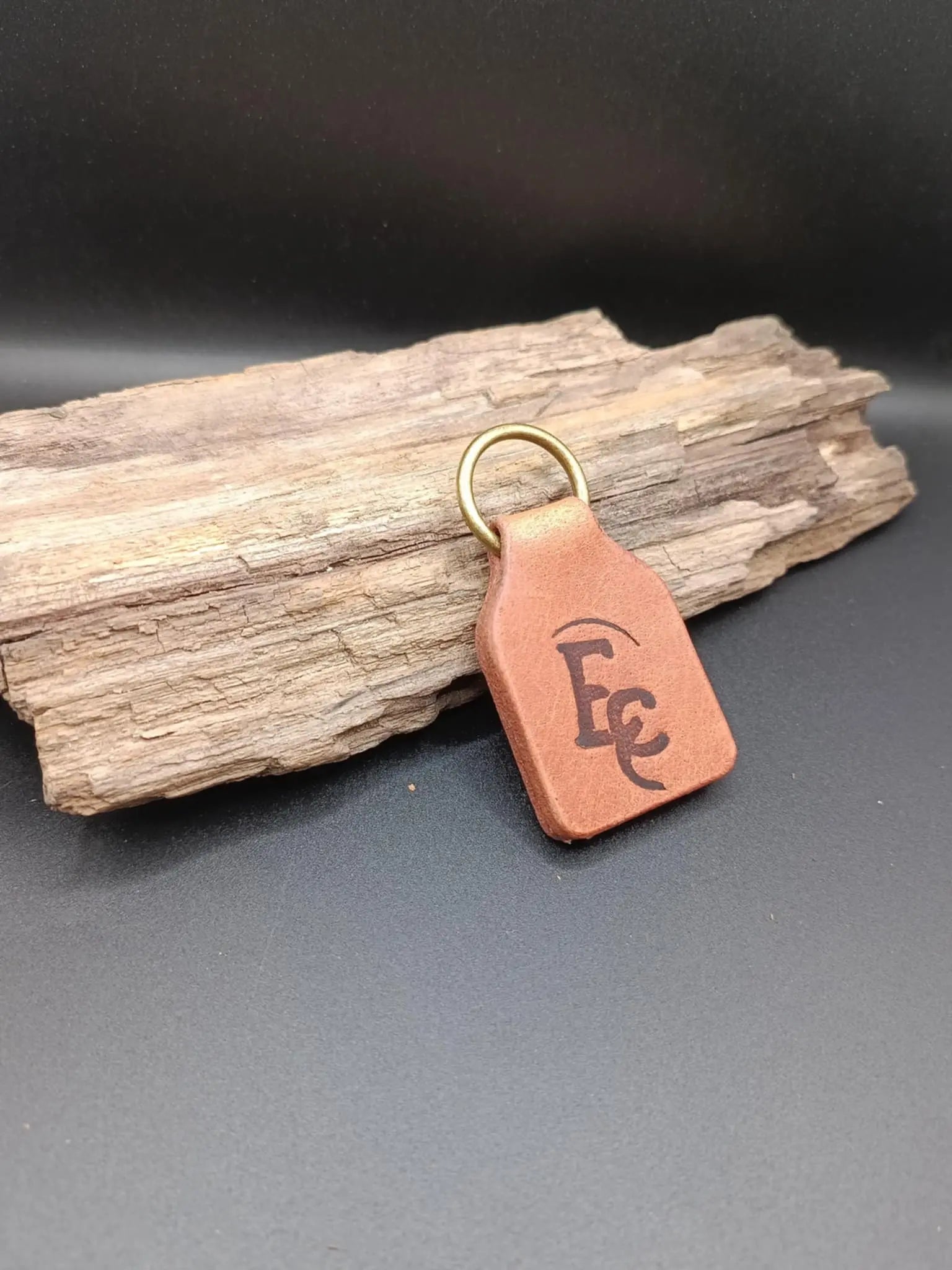 Porte-clés en cuir 100 % véritable. Eternal Shop